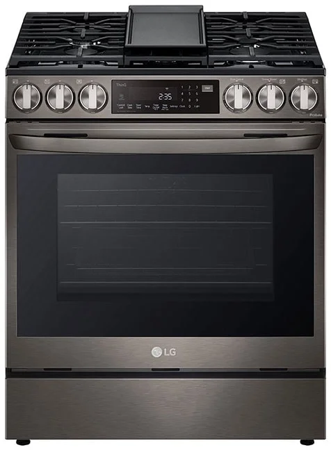 LG LSGL6335D Black Stainless Steel Slide-in Gas Range, in Black Stainless Steel