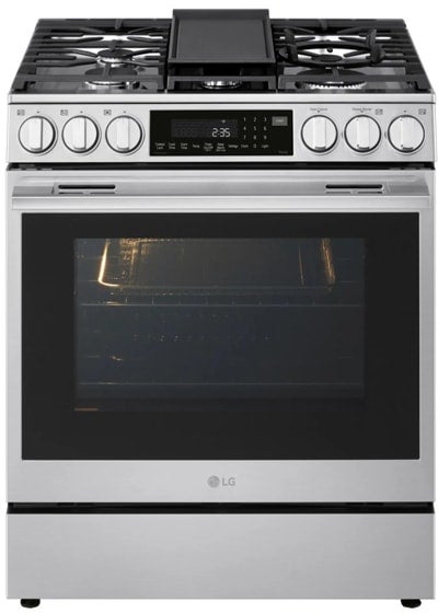LG LSGL6337X 6.3 cu ft. Smart Gas Slide-In Range Printproof Stainless Steel