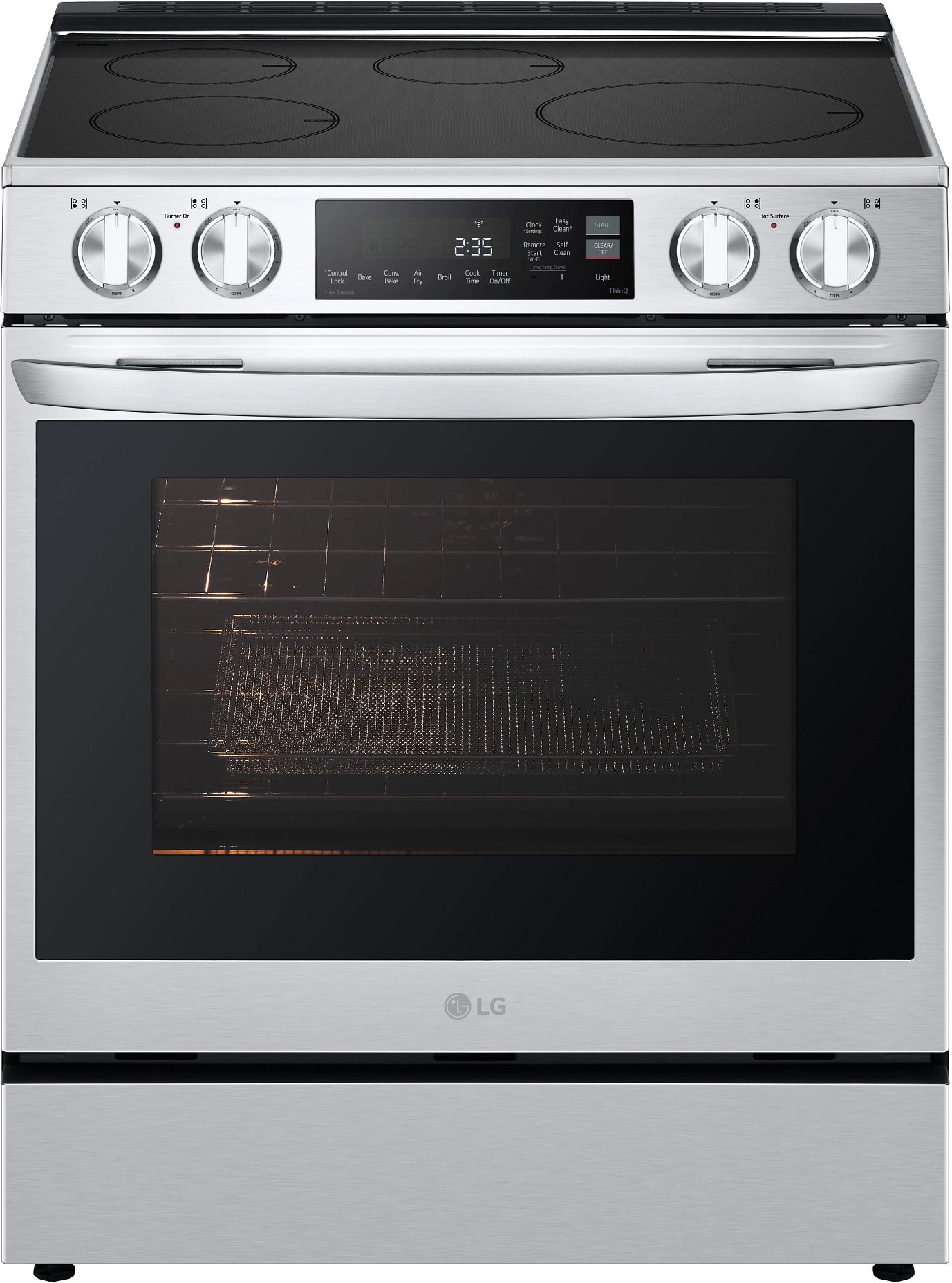 LG LSIL6334FE 30 Inch Smart Slide-In Induction Range Fingerprint Resistant Stainless Steel