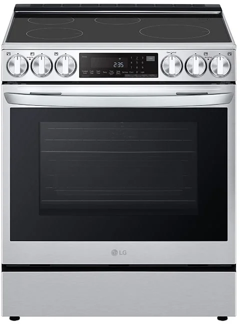 LG LSIL6336F 30 Inch Induction Electric Slide-In Range in PrintProof Stainless Steel