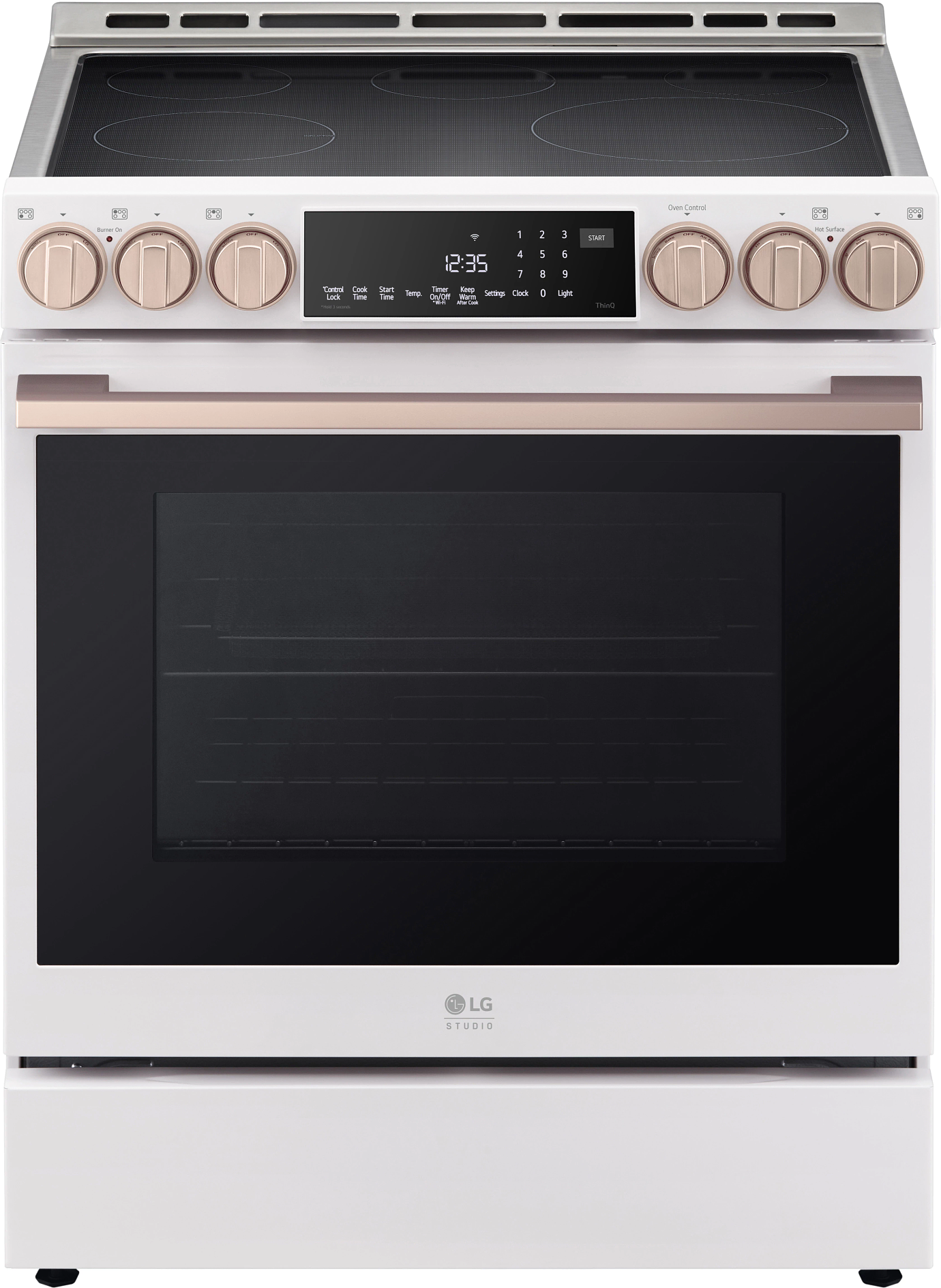 LG Studio LSIS6338NE 30 Inch Smart Slide In Induction Range Essence White