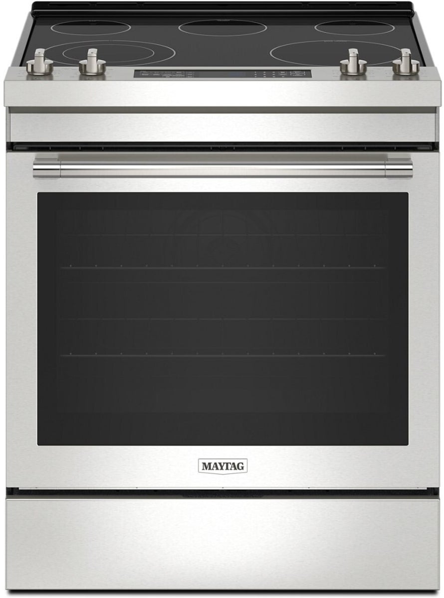 Maytag MES8800PZ 30 Inch Slide-In Electric Range Fingerprint Resistant Stainless Steel