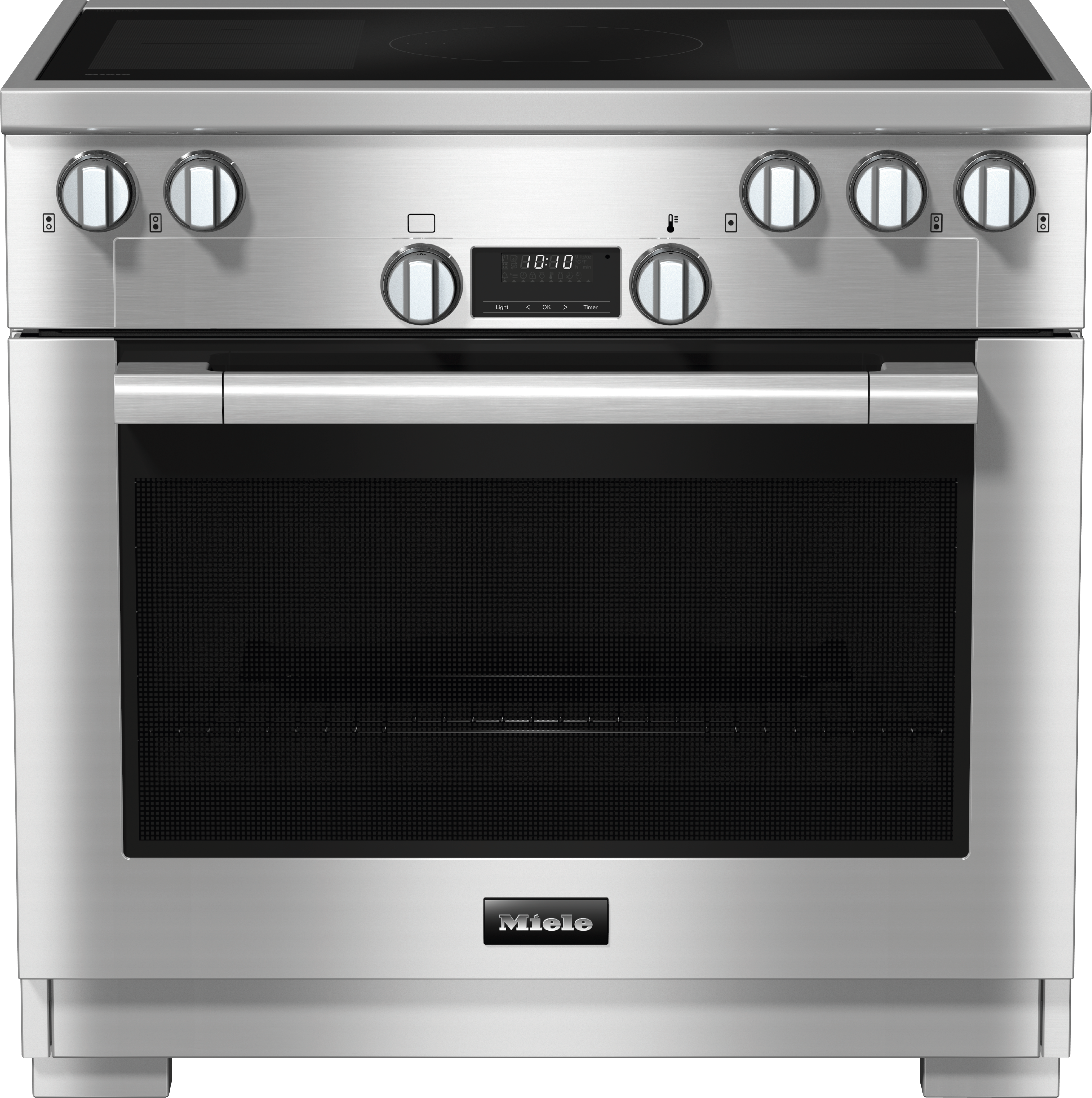 Miele 36 Inch Easy Control Induction Range: Stainless Steel