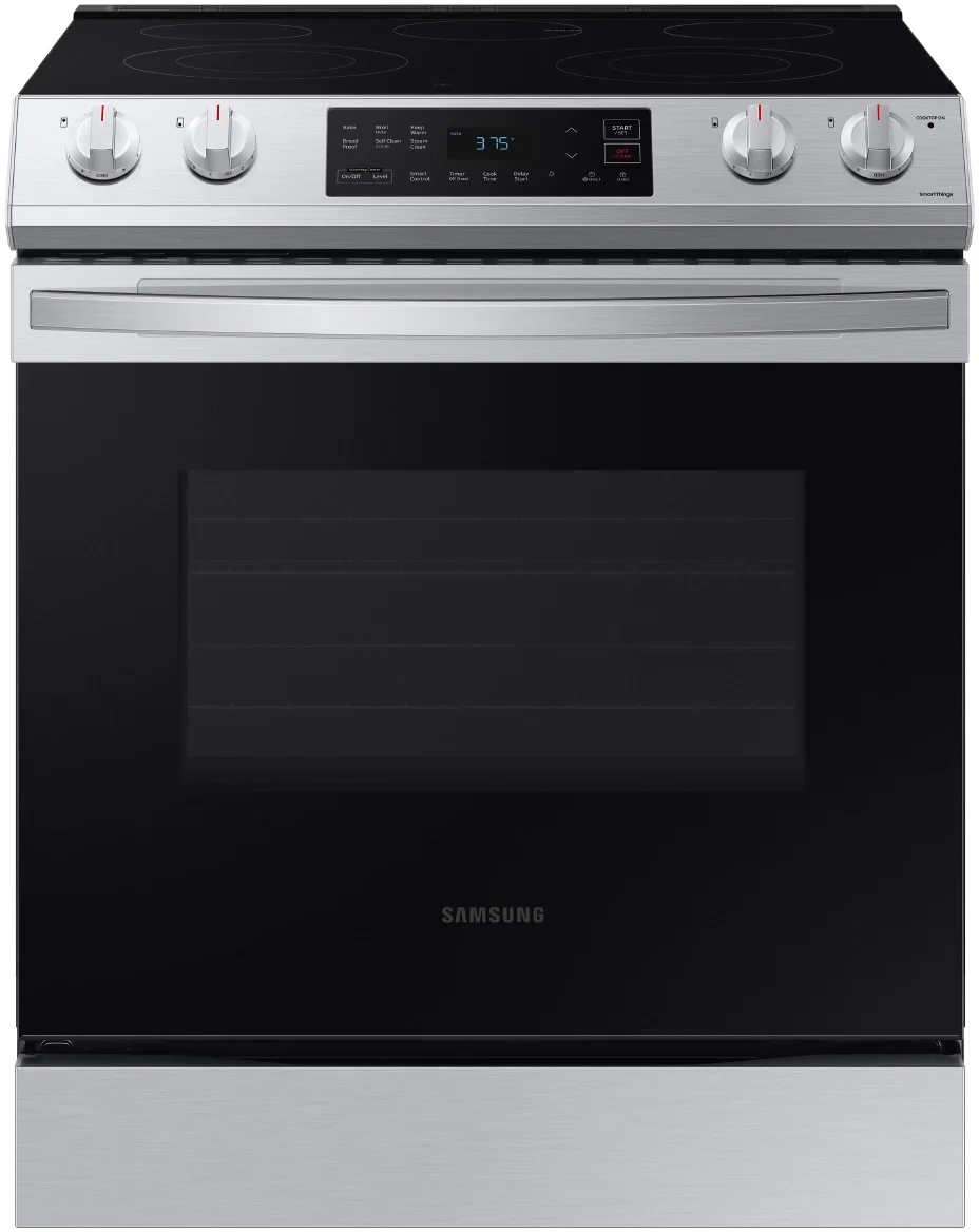 Samsung NE63T8111SS 30 Inch Fingerprint Resistant Stainless Steel Slide-in Electric Range