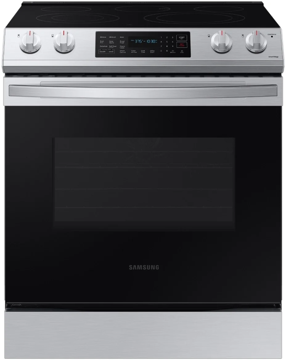 Samsung NE63T8311SS 30 Inch Fingerprint Resistant Stainless Steel Slide-in Electric Convection Range