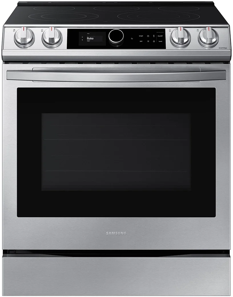 Samsung NE63T8711SS 30 Inch Fingerprint Resistant Stainless Steel Slide-in Electric Convection Range