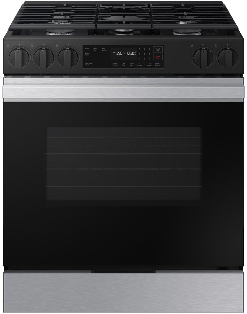 Samsung NSG6DG8100SR 6.0 Cubic Foot Gas Slide In Range Self Clean: Stainless Steel
