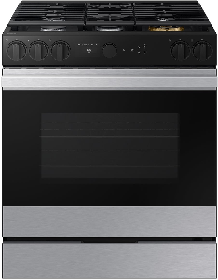 Samsung NSG6DG8500SR 30 Inch Slide-In Gas Smart Range Stainless Steel
