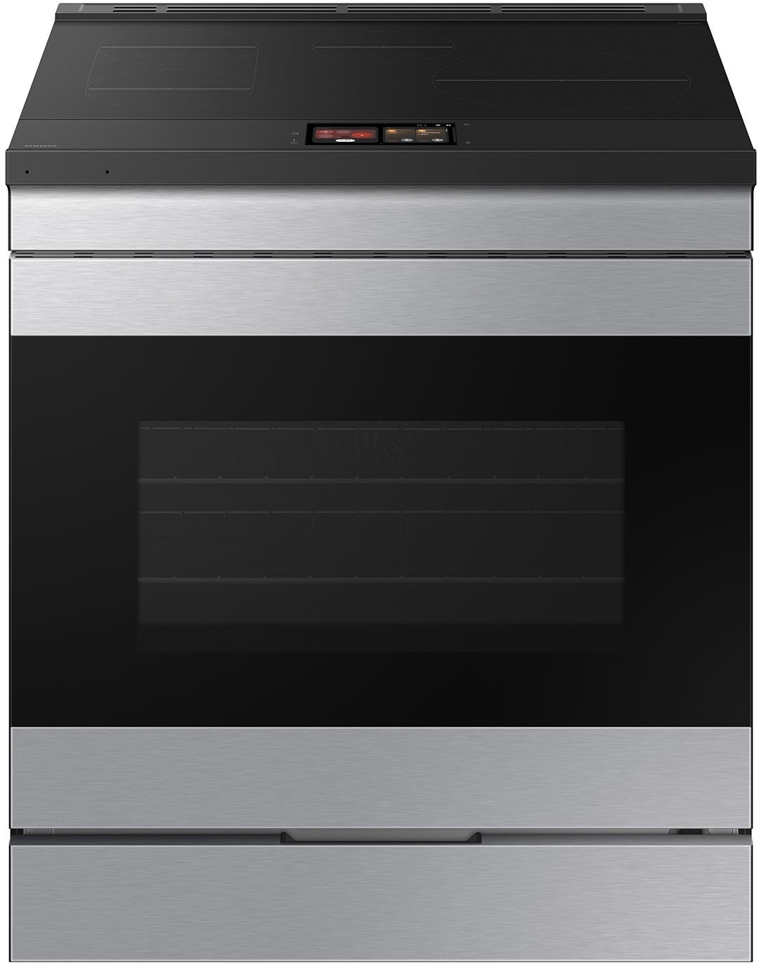 Samsung 6.3 Cubic Foot Induction Slide In Range Camera 7 Inch LCD Touch Convection Self Clean Air Fry: Stainless