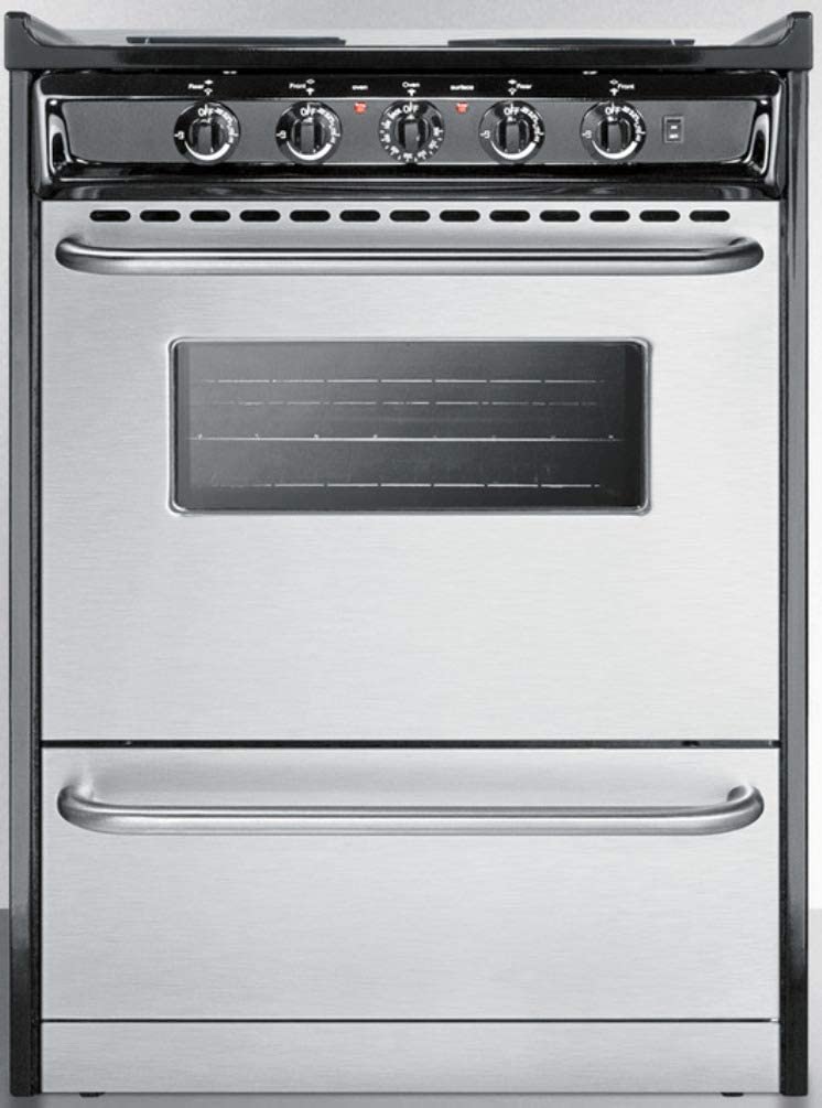 Summit Professional 24" Stainless Steel Electric Slide-In Coil Range