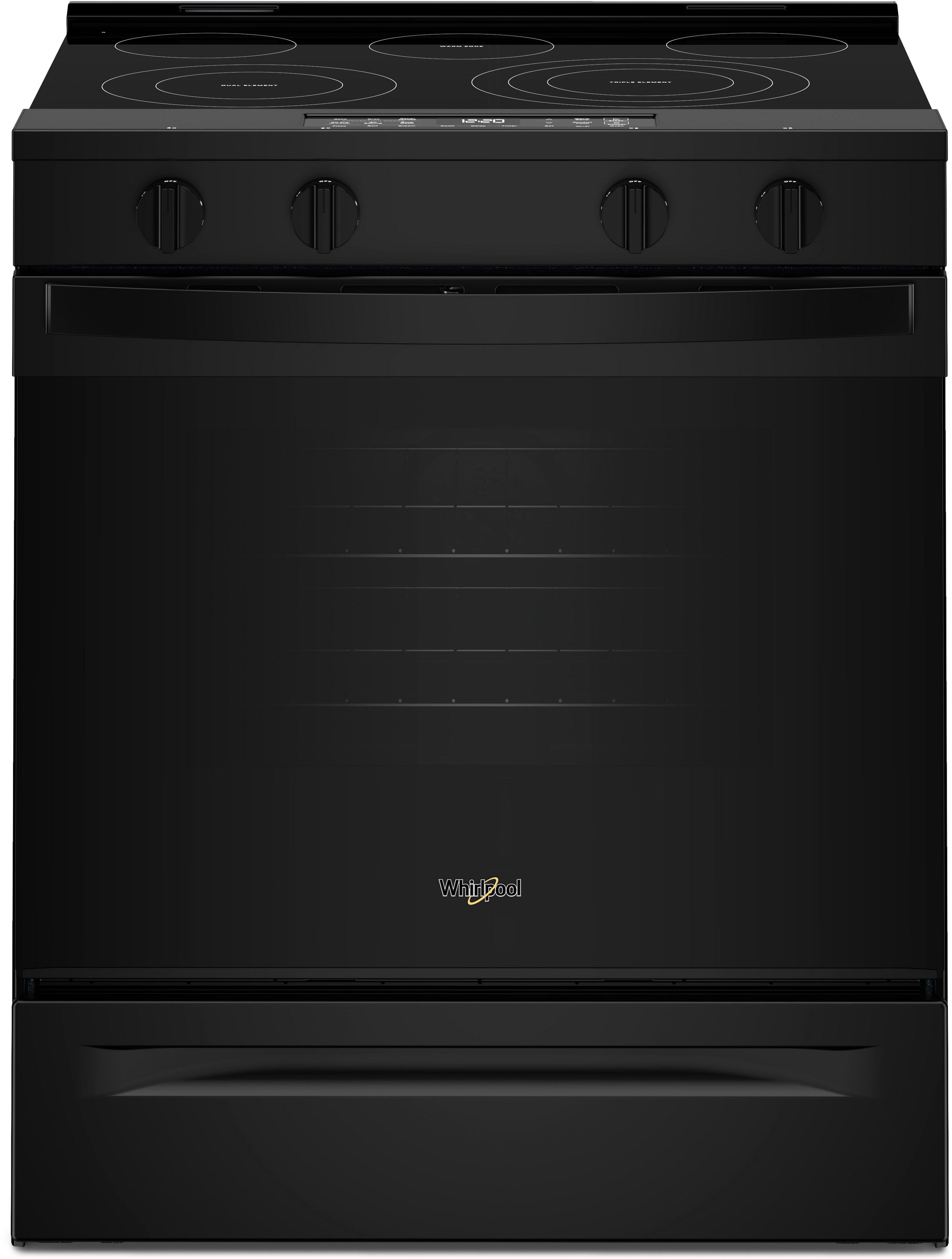 Whirlpool WSES5030SB 30-inch Electric Smart Range Black