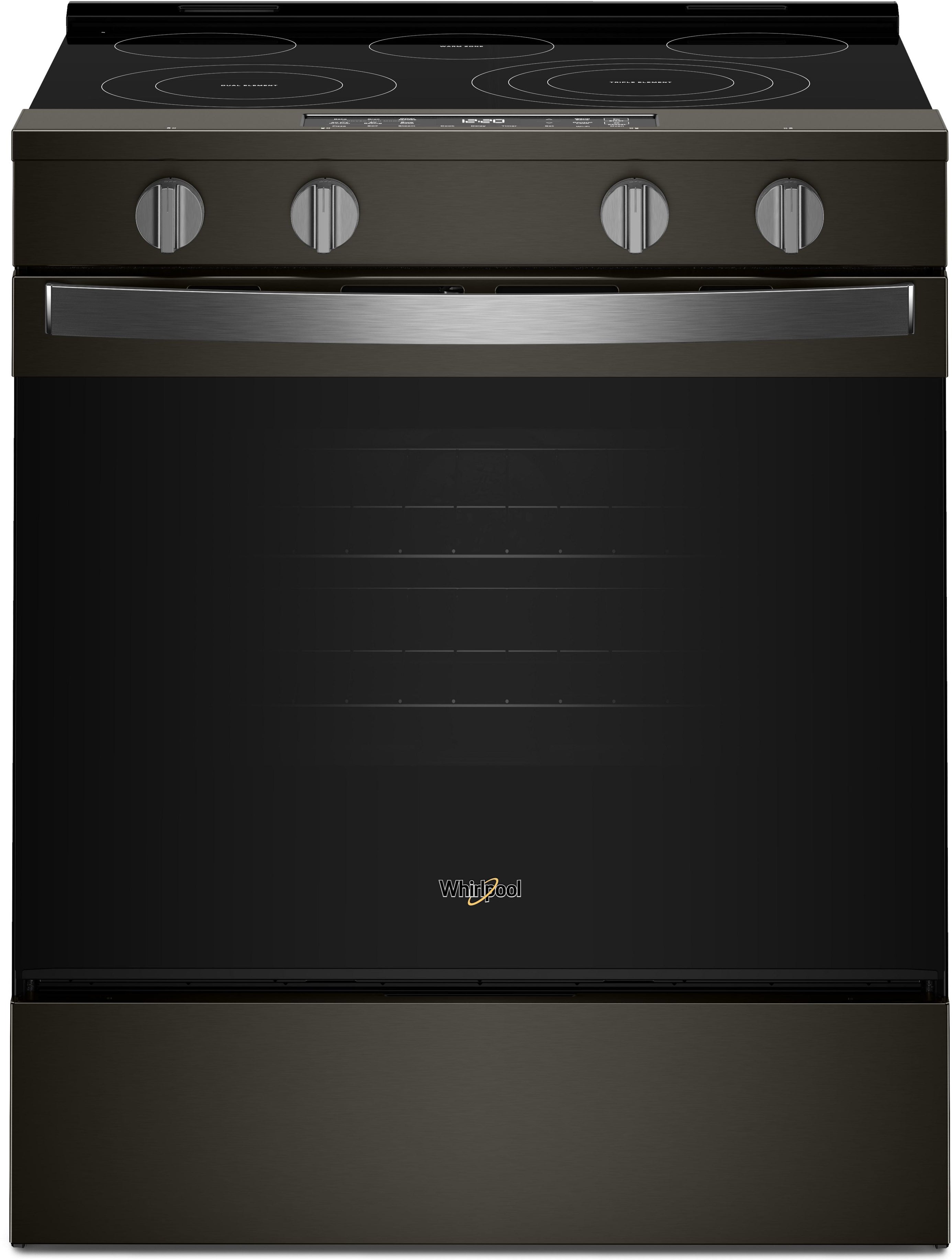Whirlpool WSES5030SV 30-inch Electric Smart Range Black Stainless