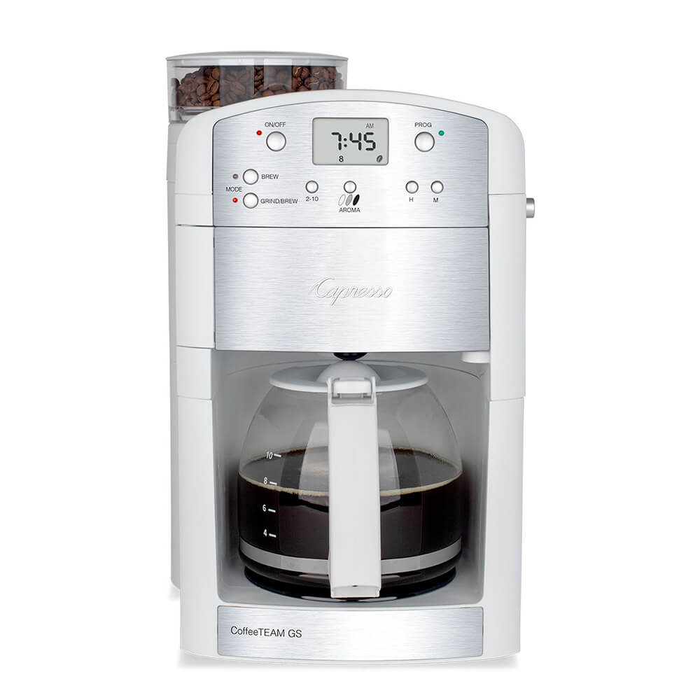 Capresso CoffeeTeam GS 10-Cup Coffeemaker with Conical Burr Grinder - Black