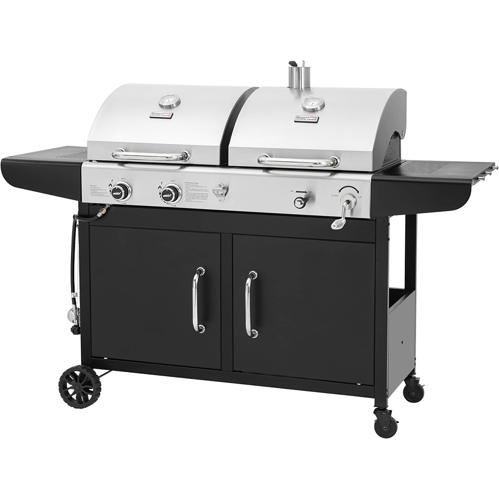 ZH Series 3-Burner Cabinet Gas / Charcoal Grill Combo