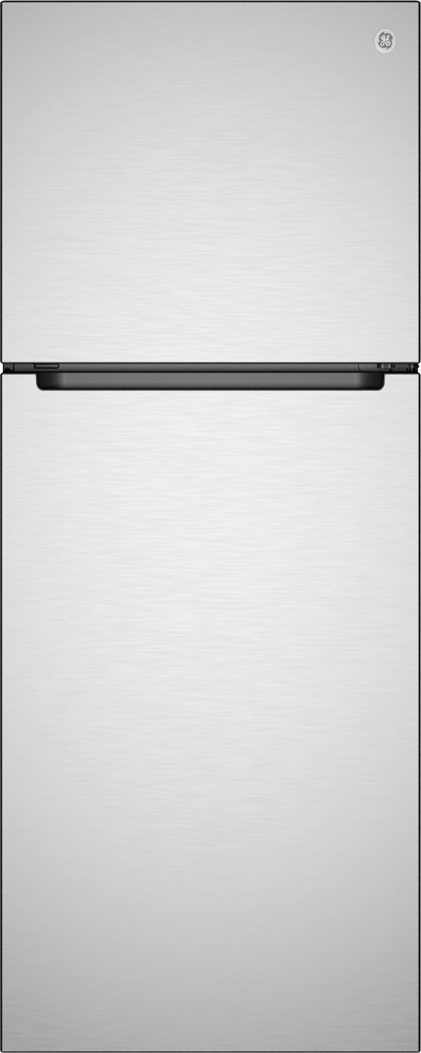 GE 12 Cu. Ft. Top Freezer Refrigerator: Fingerprint Resistant Stainless Steel