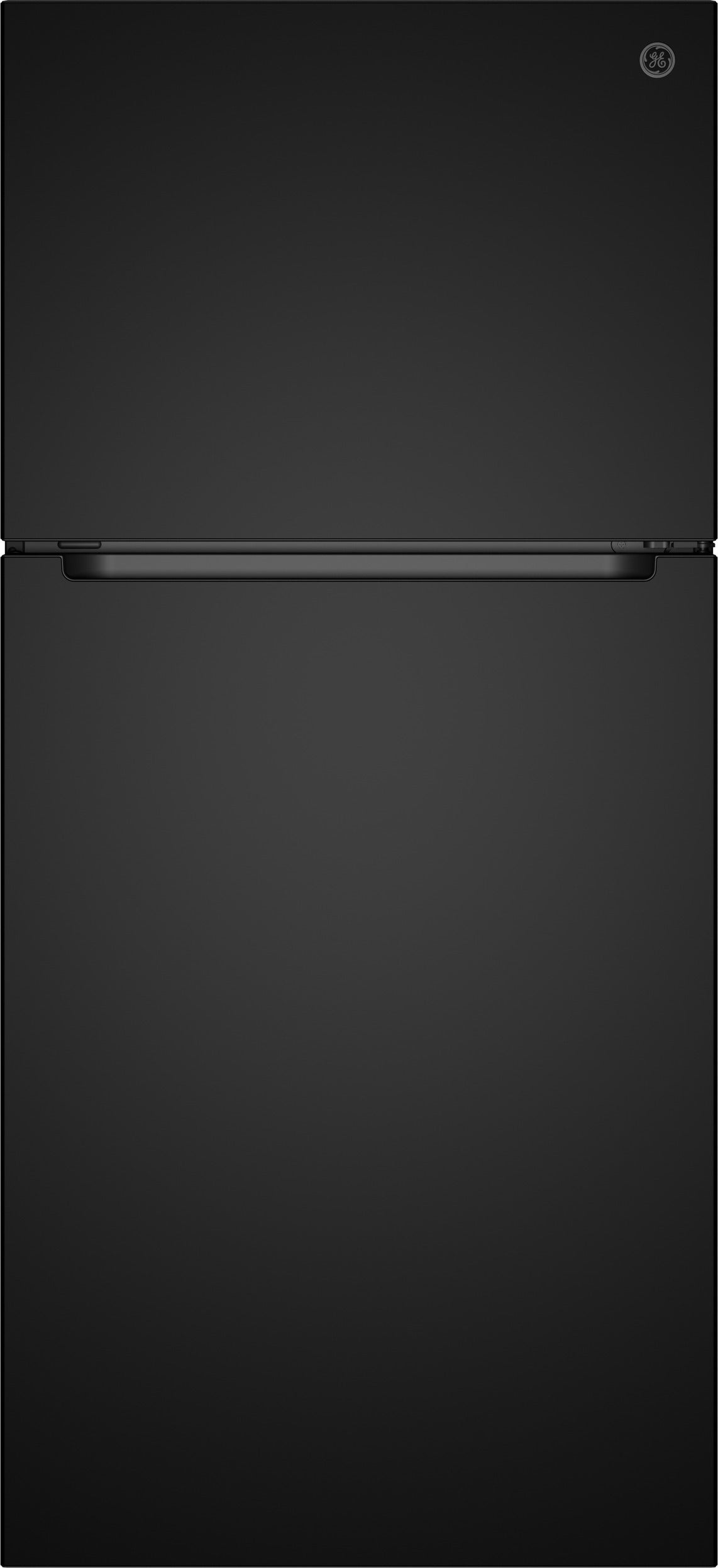GE 19 Cu. Ft. Top Freezer Refrigerator: Black