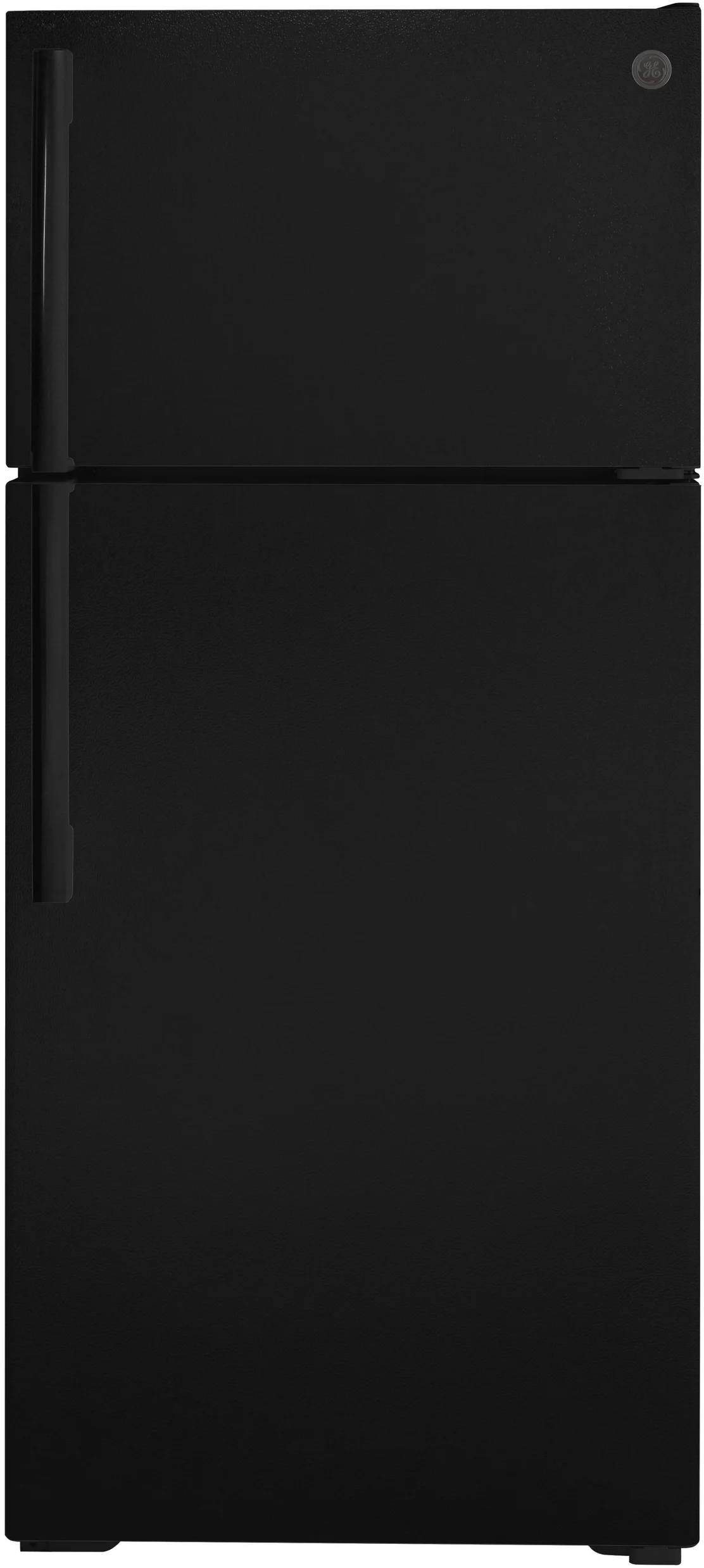 GE 16.6 cu.ft. Black Top Freezer Refrigerator - Energy Star