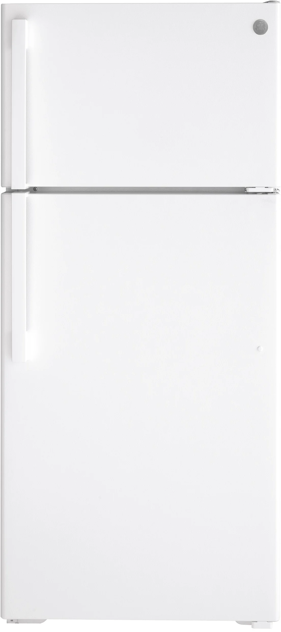 GE 16.6 cu.ft. White Top Freezer Refrigerator - Energy Statr