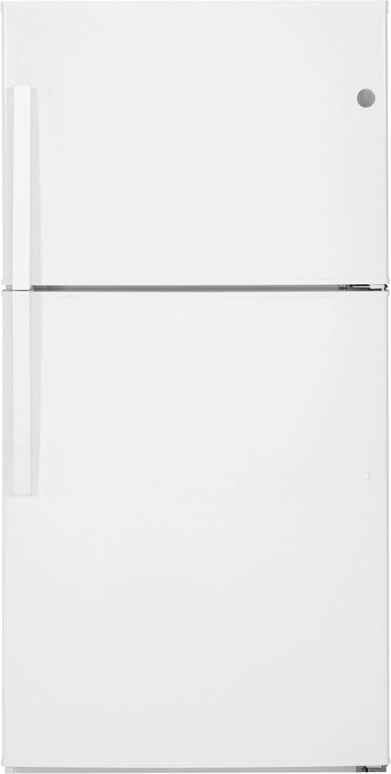 GE 33" 21.2 cu. ft. White Top Freezer Refrigerator - Energy Star