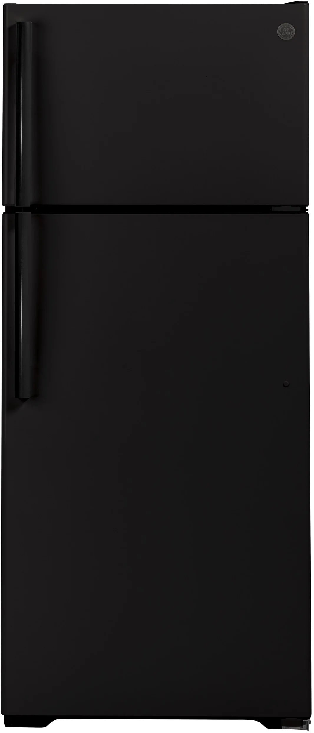 GE 17.5 cu.ft. Black Top Freezer Refrigerator