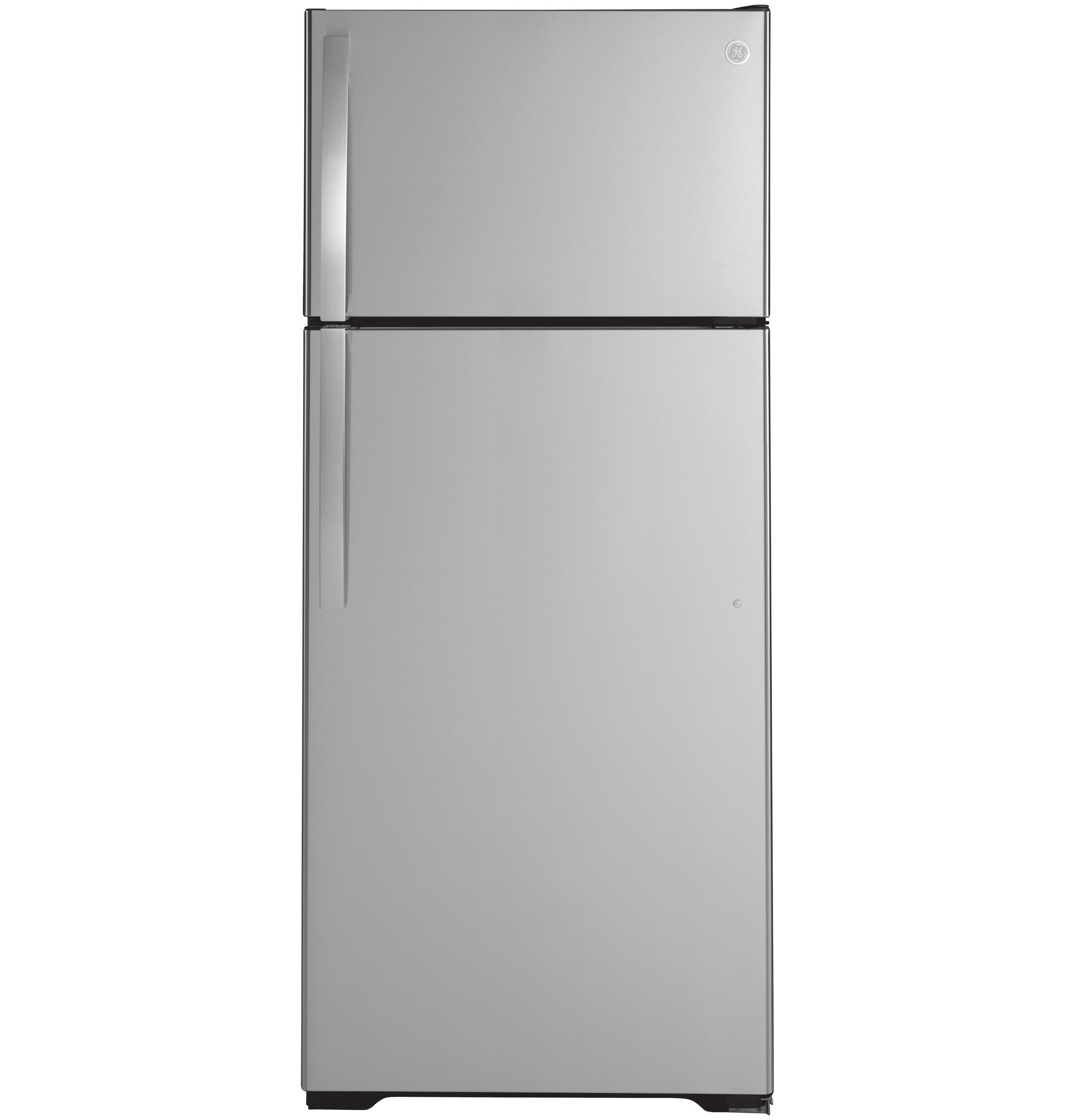 GE GTS18HYNRFS Fingerprint Resistant Stainless Steel Freestanding Top Freezer Refrigerator