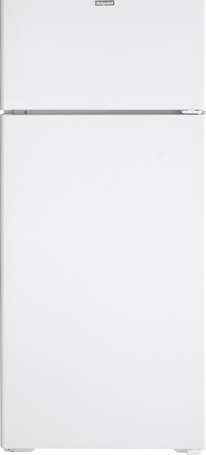 Hotpoint HPS18BTNRWW 28 Inch White Freestanding Top Freezer Refrigerator