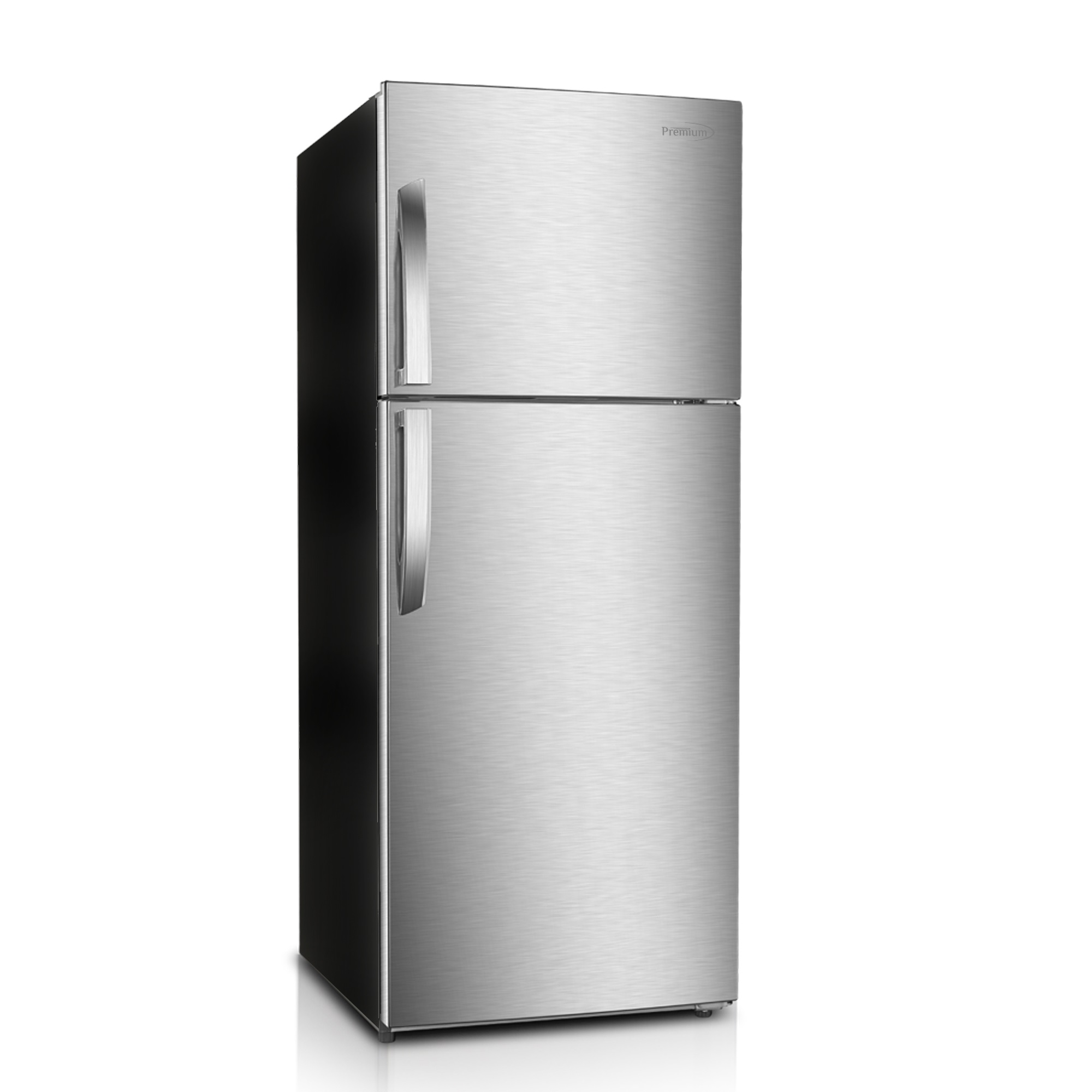 12 Cubic Foot Frost Free Top Freezer Refrigerator with Tilt-Out Can Dispenser and Gallon Door Storage in Stainless Steel