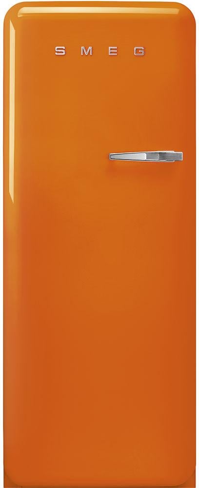 Smeg 50s Retro Style 24" 9.92 cu. ft. Orange Top Freezer Refrigerator - Left Hinge - Energy Star