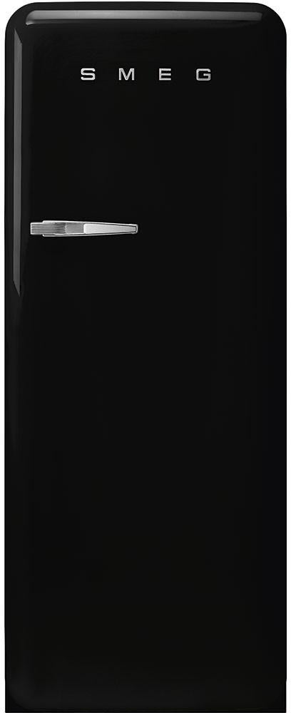 Smeg 50s Retro Style 24" 9.92 cu. ft. Black Top Freezer Refrigerator - Right Hinge - Energy Star