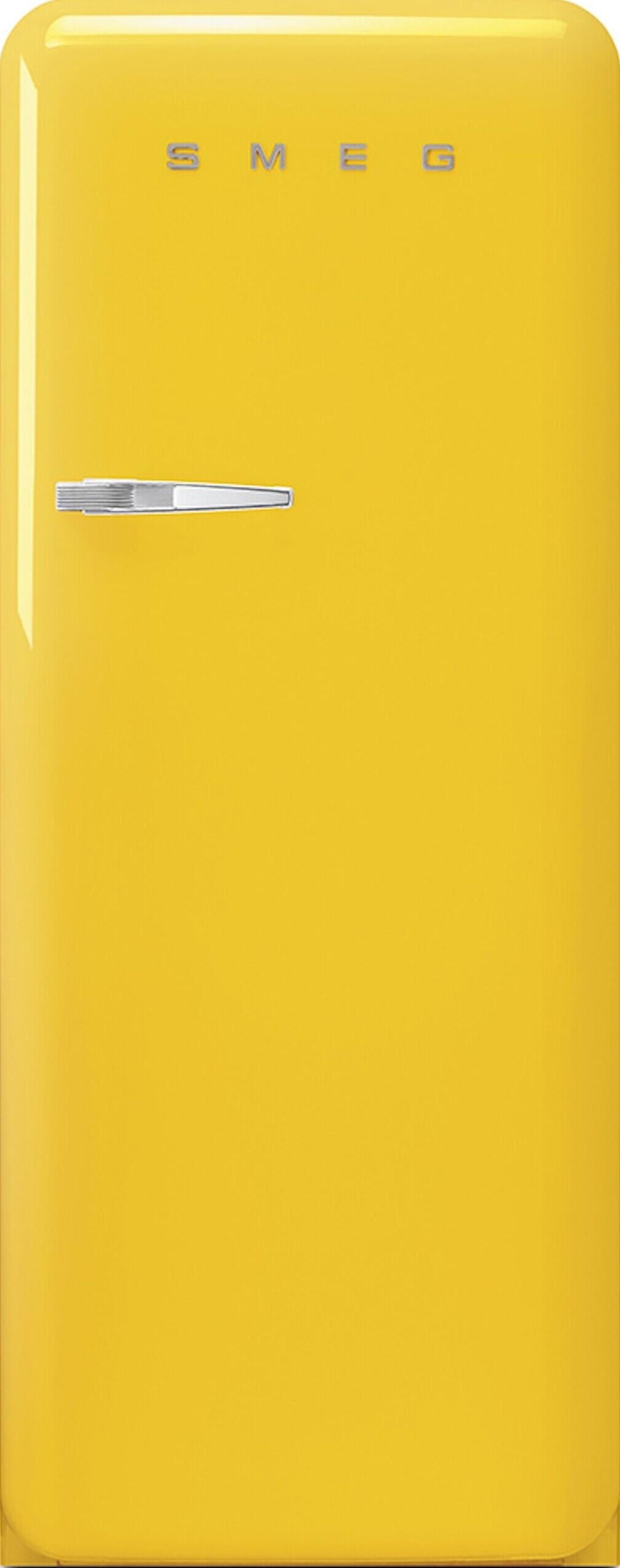 Smeg 50s Retro Style 24" 9.92 cu. ft. Yellow Top Freezer Refrigerator - Right Hinge - Energy Star