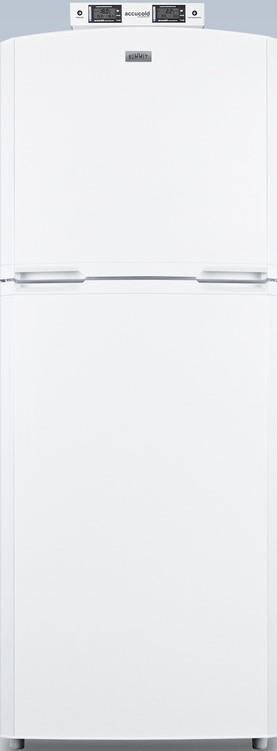 Summit BKRF14W  26 Inch White Freestanding Counter Depth Top Freezer Refrigerator