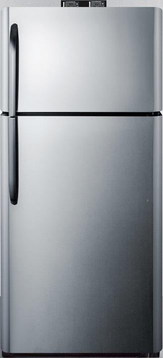 Summit BKRF18PL 30 Inch Stainless Look Freestanding Top Freezer Refrigerator