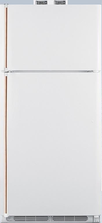 Summit BKRF18WCP 30 Inch White Freestanding Top Freezer Refrigerator
