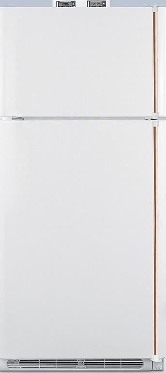 Summit BKRF18WCPLHD 30 Inch White Freestanding Top Freezer Refrigerator
