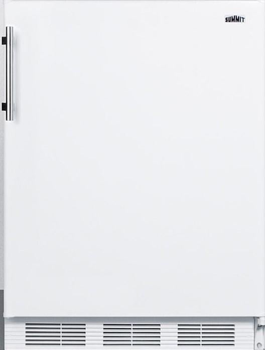 Summit 24" 5.1 cu.ft. White Built-In Compact Refrigerator - ADA Compliant