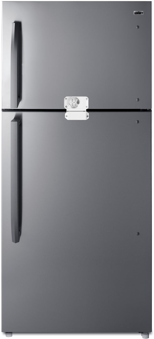Summit CTR18PLLLF2 30 Inch Stainless Look Freestanding Top Freezer Refrigerator
