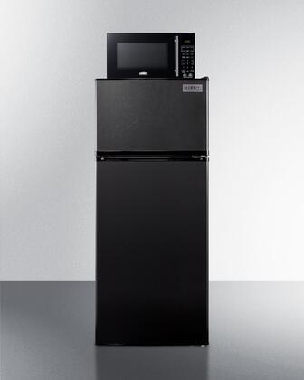 Summit 24 Inch Top Freezer Refrigerator, in Black