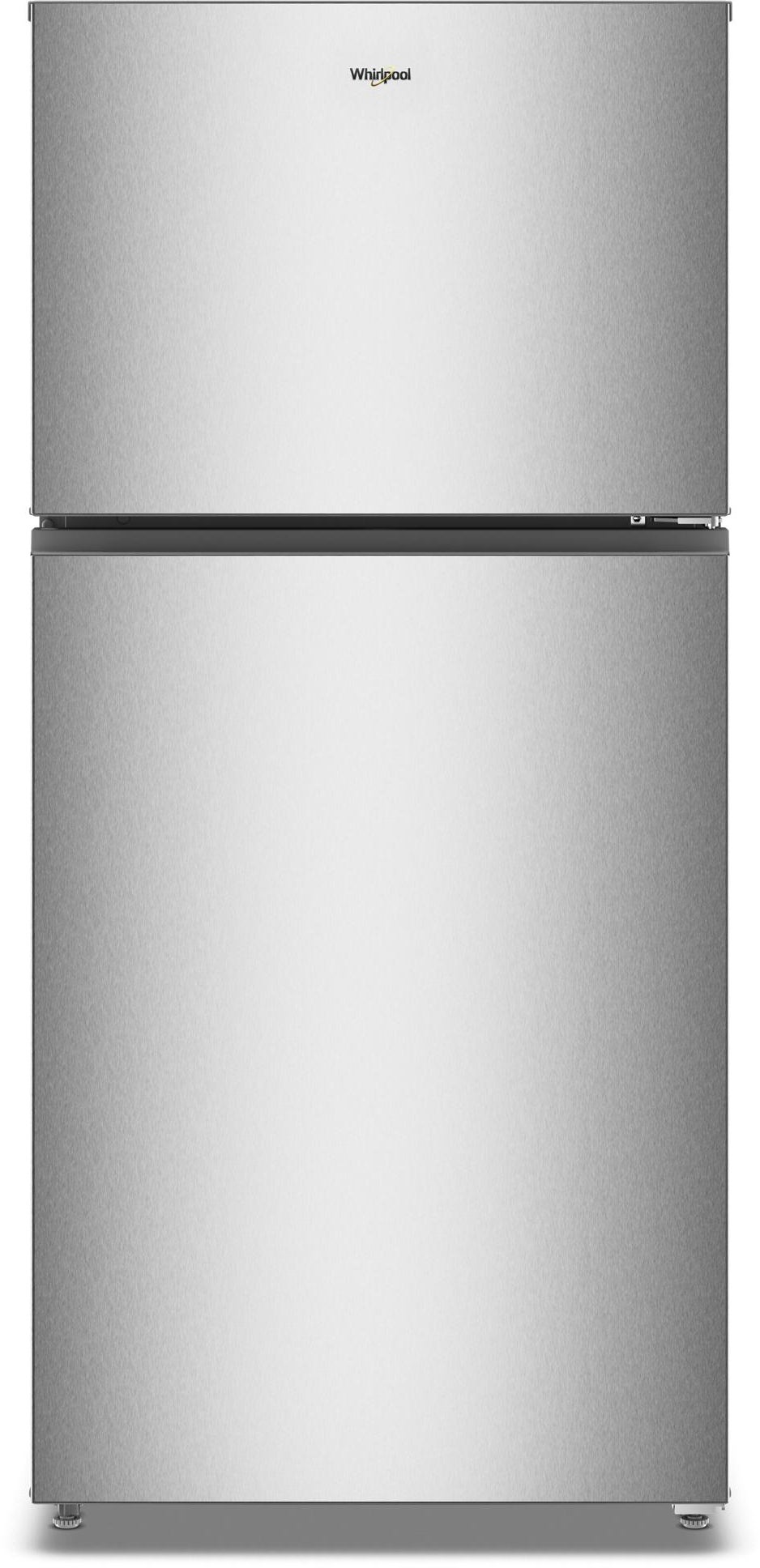 Whirlpool 29.5-inch Wide Top Freezer Refrigerator with Total Coverage Cooling- 19.2 Cu. Ft.: Fingerprint Resistant Stainless Finish