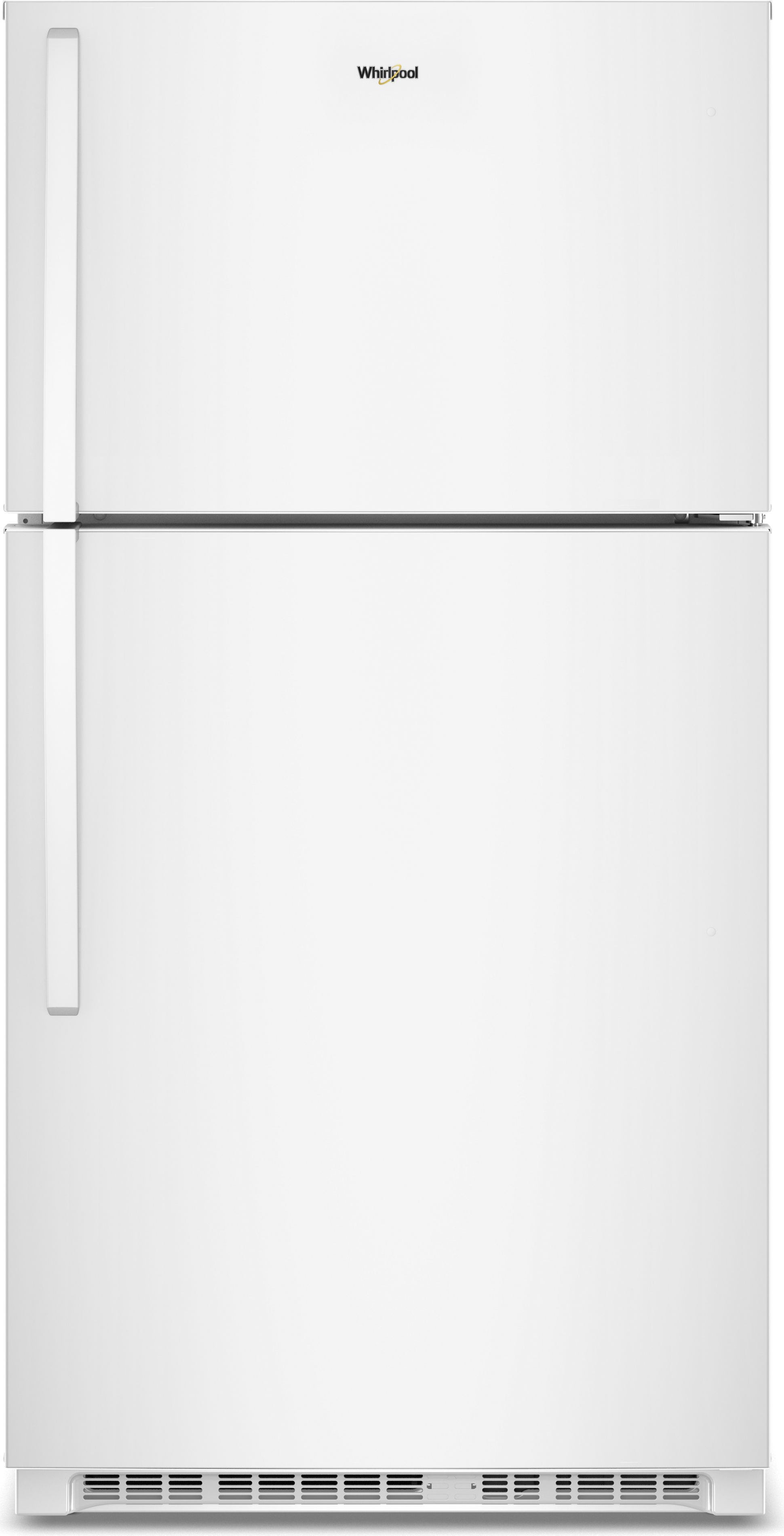 Whirlpool 32.8 Inch Wide, 21.3 Cu. Ft. Top Freezer Refrigerator with Garage Ready & Total Coverage Cooling: White