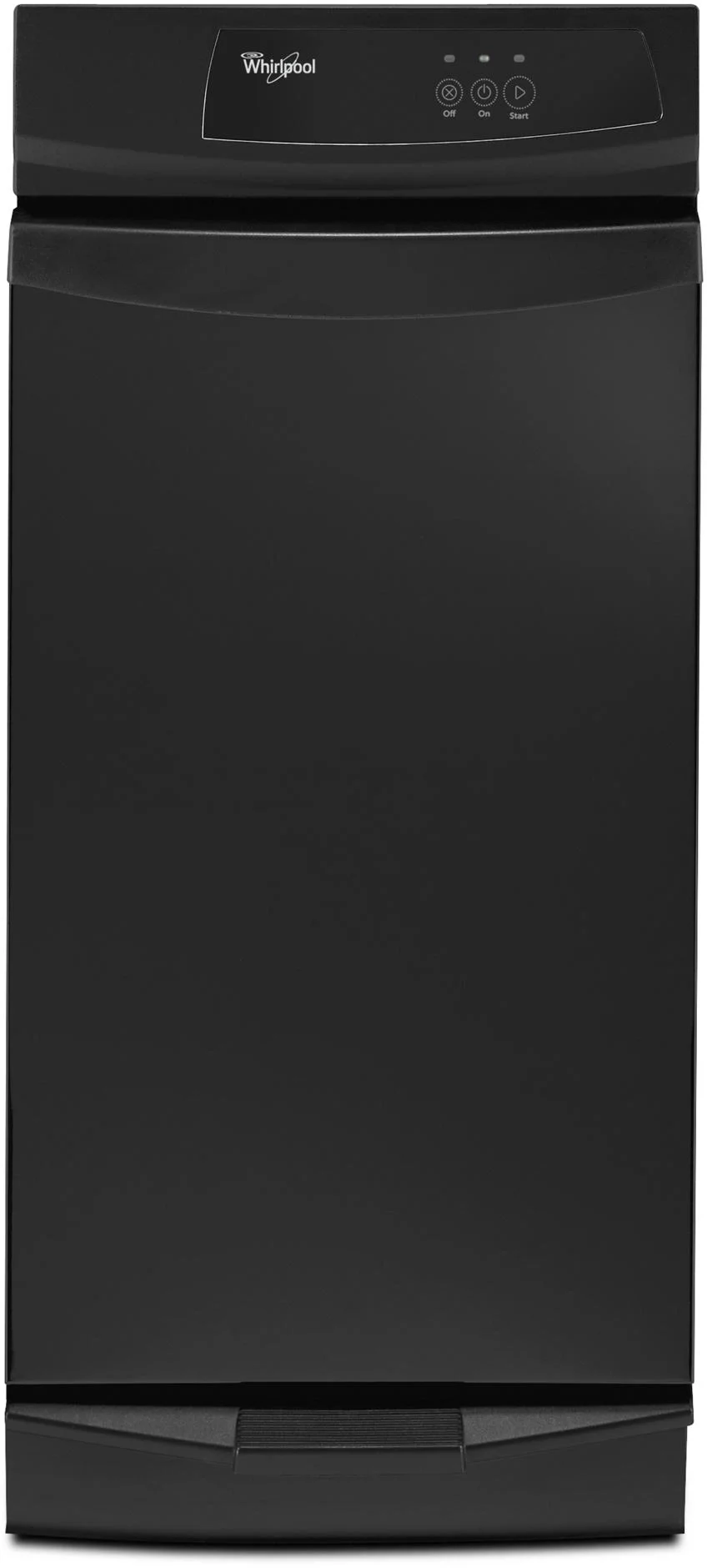 Whirlpool Gold Series 15" Black Built-In Full Console Trash Compactor