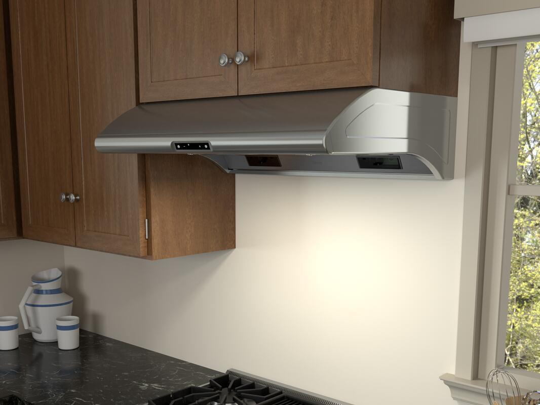 Zephyr AK2142CS Core Series 42 Inch Under Cabinet Typhoon Ducted Hood