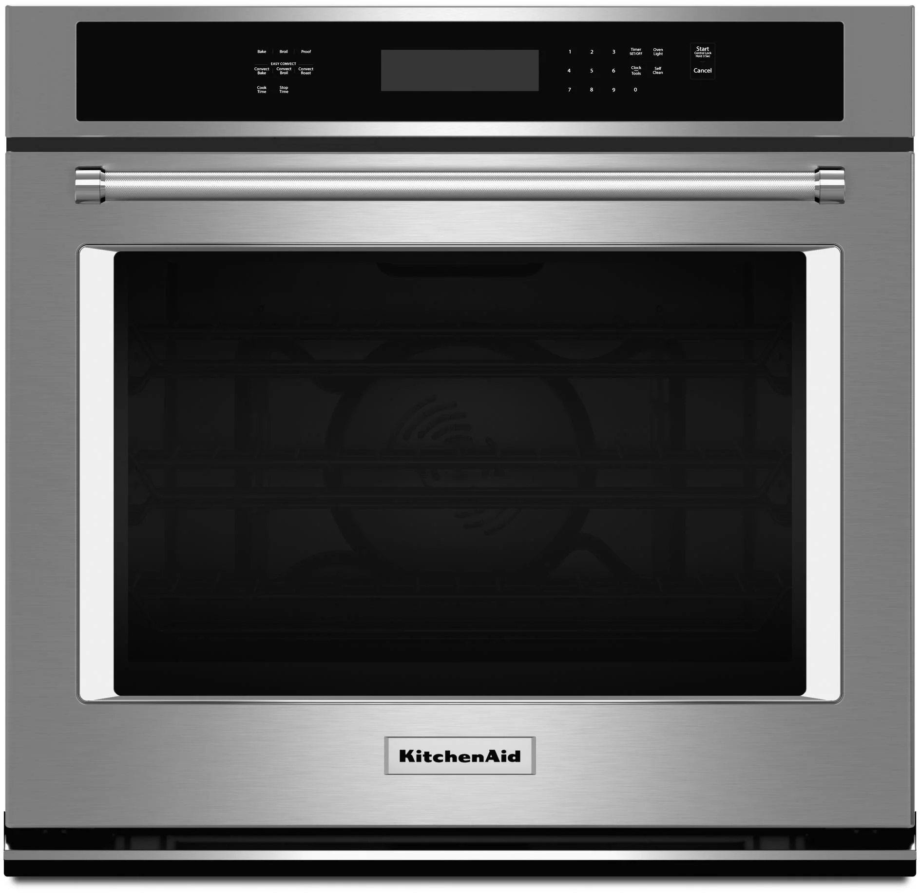 Kitchen Aid 30" Stainless Steel Electric Single Wall Oven - Convection