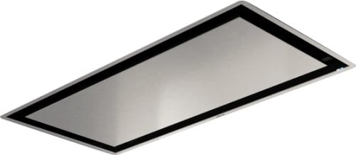 Elica Cielo Series Ceiling Mount Range Hood With Remote Controls, LED Lighting And Dishwasher Safe Mesh Filters: 40 Inch