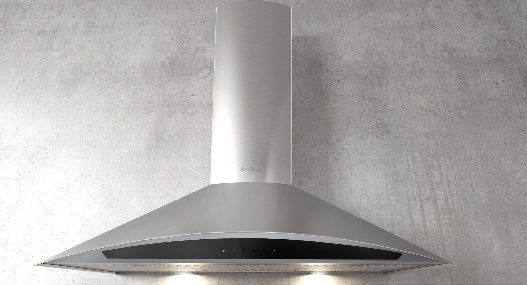 Elica Wall Mount Convertible Hood with 600 CFM: Stainless Steel, 30 Inch