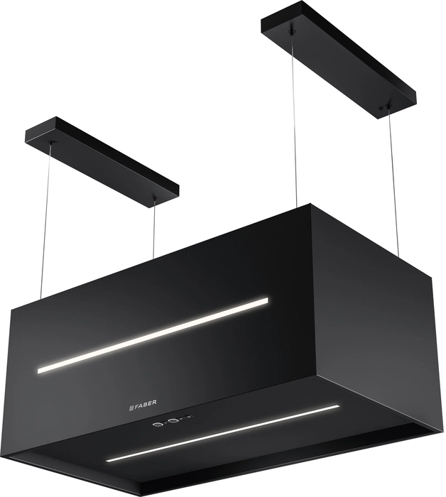 Faber 31 Inch Suspended Island Hood: Grazis30bkv