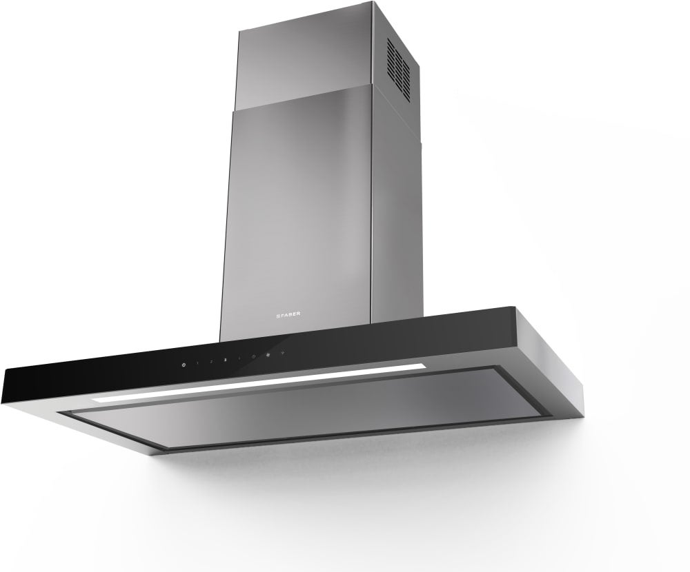 Faber Wall Mount Smart Range Hood with 4-Speed/600 CFM Blower, Electronic Touch Control, Energy-Efficient LED Bar, and Dishwasher-Safe Mesh Filter: 30 Inch, Stainless Steel