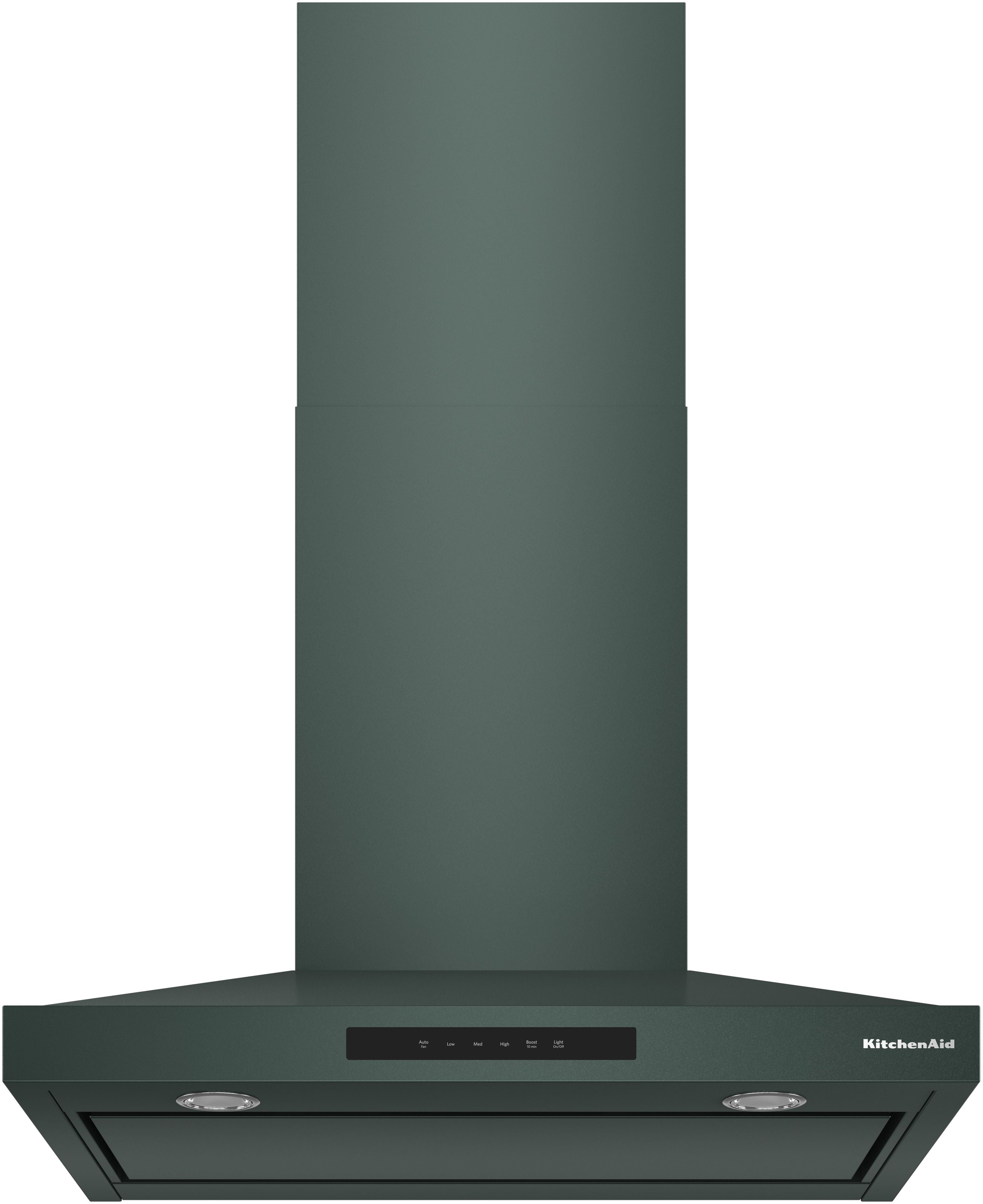 KitchenAid 30 Inch Wall Mount Chimney Hood With 4 Speeds And 585 CFM: Juniper