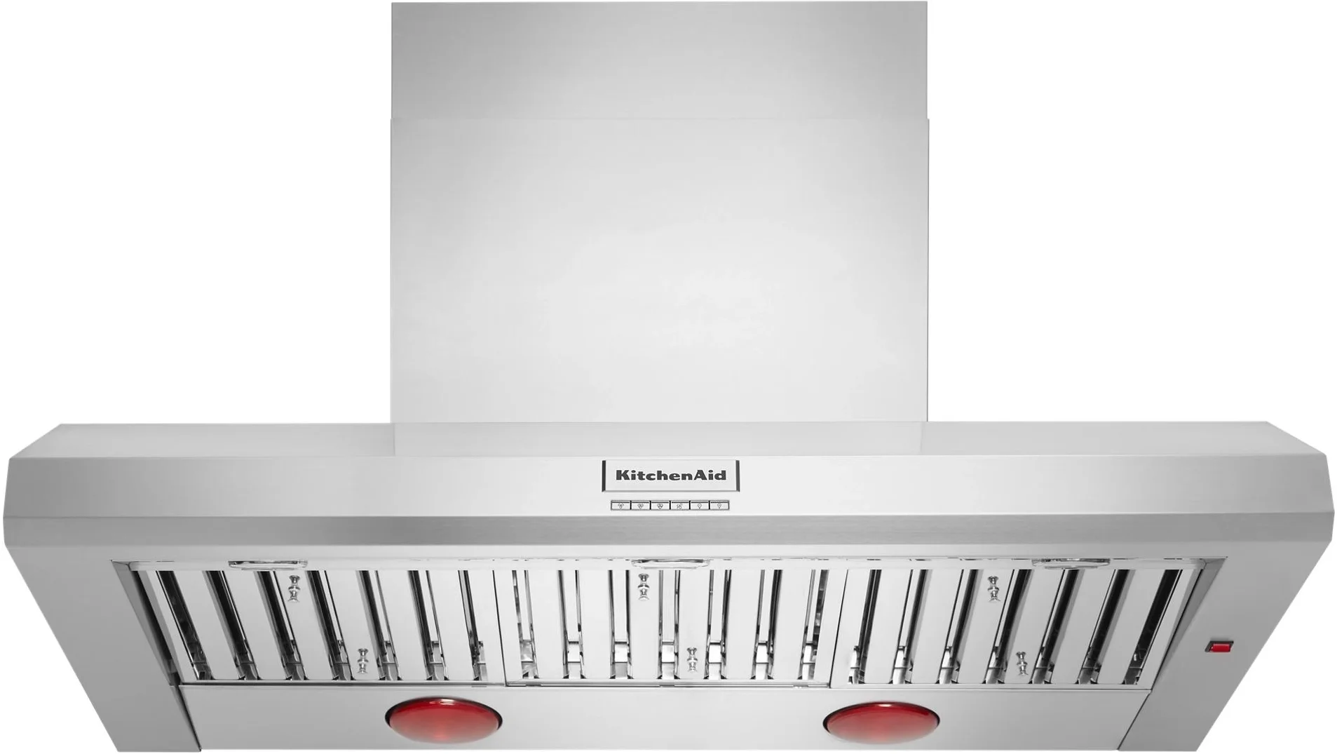 Kitchen Aid KVWC958KSS 48 Inch Pro Style Wall Mount Ducted Hood