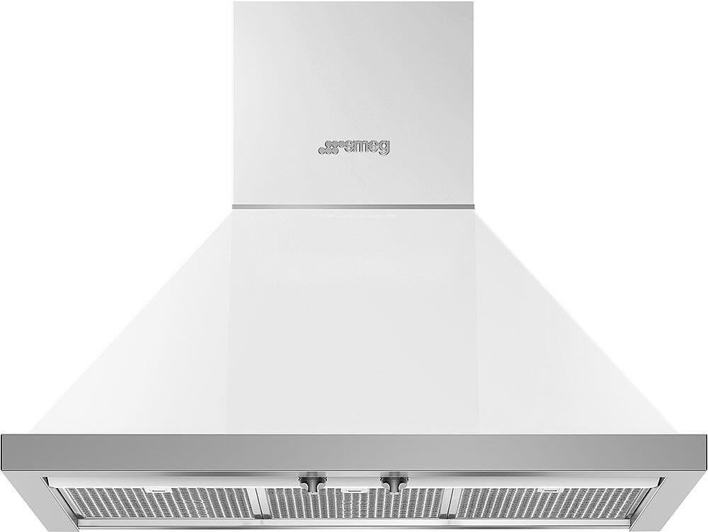 Smeg KPF30UWH Portofino Series 30 Inch Wall Mount Ducted Hood