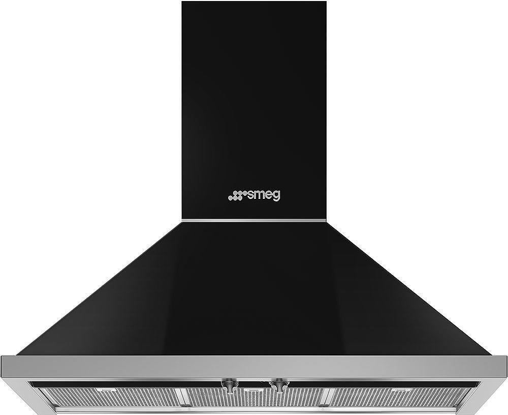 Smeg KPF36UBL Portofino Series 36 Inch Wall Mount Ducted Hood
